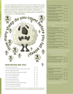 Howmany sheep do you count before you fall asleep?