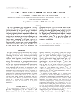 Rate acceleration of ATP hydrolysis by F1Fo
