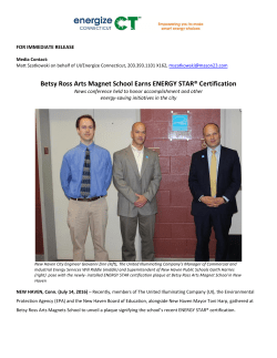 Betsy Ross Arts Magnet School Earns ENERGY