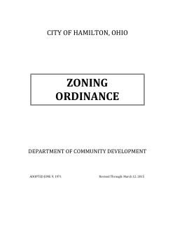 ORDINANCE - City of Hamilton