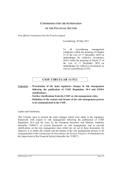 CSSF CIRCULAR 11/512