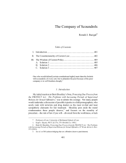 The Company of Scoundrels - Washington and Lee University