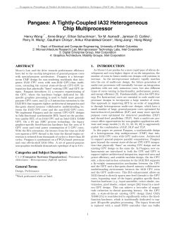 Pangaea: A Tightly-Coupled IA32 Heterogeneous Chip