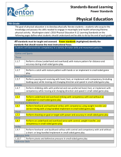 Physical Education - Renton School District