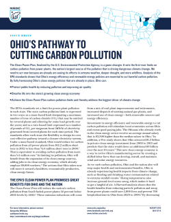 NRDC: Ohio`s Pathway To Cutting Carbon Pollution