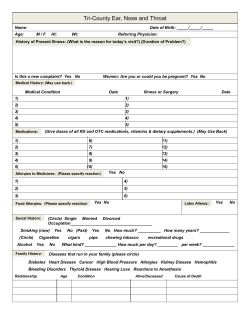 New Patient Registration - tri