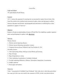 Lesson Plan Grade and Subject 10th grade Modern