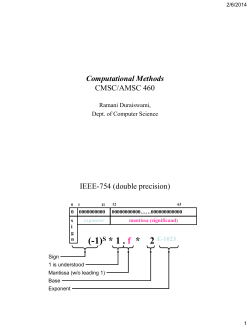 Lecture4: Wrap-up of floating point and error analysis
