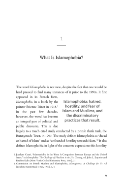 The Fear of Islam - Augsburg Fortress