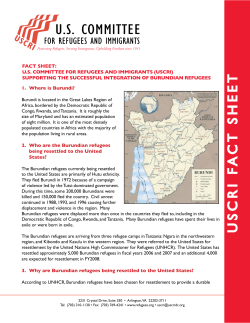 Educational Resources About Burundian Refugees