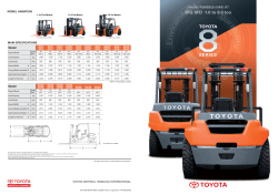 8FG/8FD 1.0 to 8.0 ton SERIES