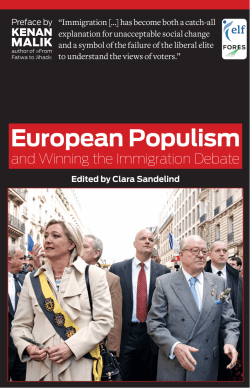 European Populism - European Liberal Forum