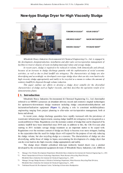 New-type Sludge Dryer for High Viscosity Sludge,Mitsubishi Heavy