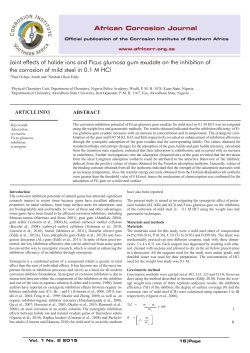 Joint effects of halide ions and Ficus glumosa gum
