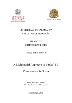 A Multimodal Approach to Banks` TV Commercials