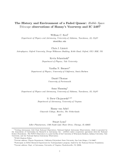 The History and Environment of a Faded Quasar