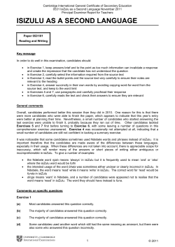 ISIZULU AS A SECOND LANGUAGE