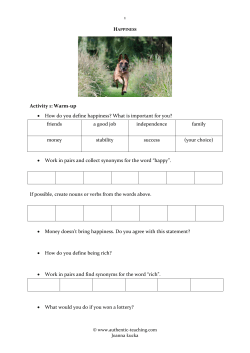 How to buy happiness