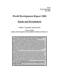 Chapter 5: Inequality and investment