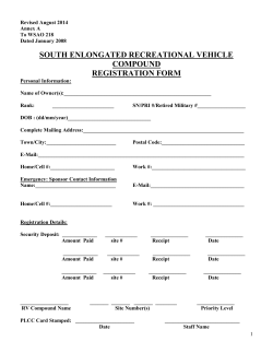 South Elongated Compound Registration Form
