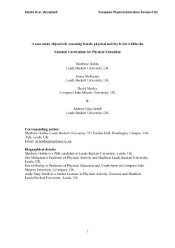 - Leeds Beckett Repository