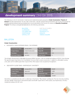 development summary - Arlington Economic Development