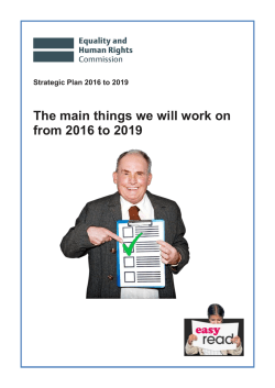 Easy Read - Equality and Human Rights Commission