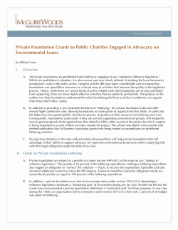 Private Foundation Grants to Public Charities