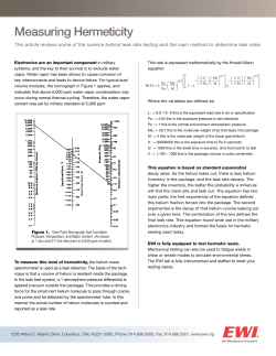 Measuring Hermeticity