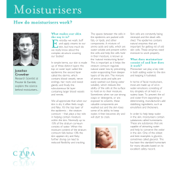 Moisturisers