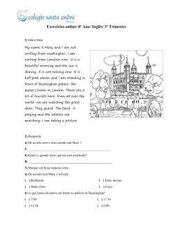 Exerc&iacute;cios online/ 8&ordm; Ano/ Ingl&ecirc;s/ 3&ordm; Trimestre