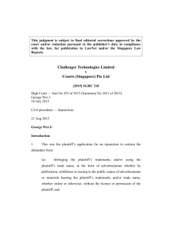 Singapore Judgments