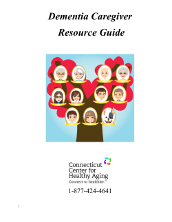 Dementia Caregiver Resource Guide