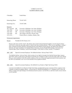 CURRICULUM VITA - University of Michigan | School of Kinesiology