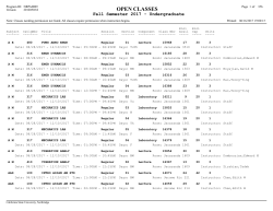 open classes