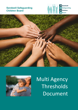 Multi Agency Thresholds Document