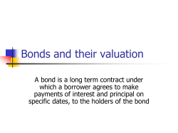 Bonds and their valuation