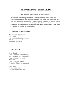 THE POETRY OF STEPHEN CRANE