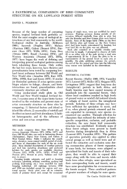 A Pantropical Comparison of Bird Community Structure on Six