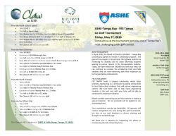 ASHE-Tampa Bay - FES Tampa Co-Golf Tournament Friday