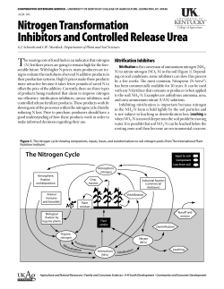 AGR-185: Nitrogen Transformation Inhibitors and Controlled