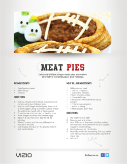 PIE Ingredients Directions MEAT FILLING Ingredients