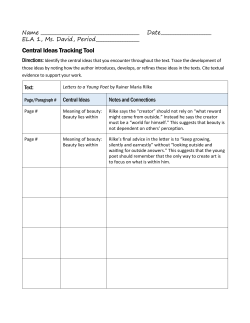 Central Ideas Tracking Tool
