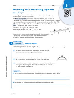 1.1 Measure and Constuct Segments