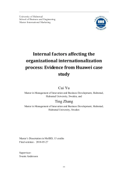 Internal factors affecting the organizational