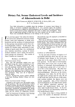 of Atherosclerosis in Delhi