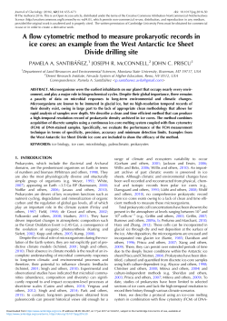 A flow cytometric method to measure prokaryotic records in ice cores
