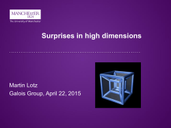 Surprises in high dimensions