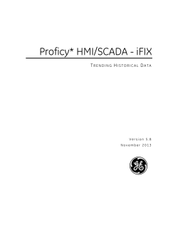 Proficy* HMI/SCADA - iFIX