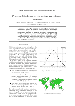 Practical Challenges in Harvesting Wave Energy